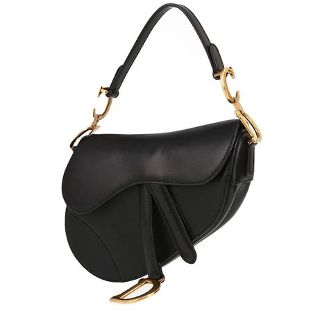 dior saddle nera pelle|Borsa A Spalla Dior Saddle L.E. Jardin Botanique Nera .